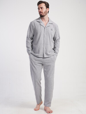 Купить Классическая пижама мужская с длинным рукавом VIENETTA MAN 5010070000 в Украина в Lingerie.ua - Одяг для дому та відпочинку, Фото 3