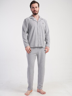 Купить Классическая пижама мужская с длинным рукавом VIENETTA MAN 5010070000 в Украина в Lingerie.ua - Одяг для дому та відпочинку, Фото 5