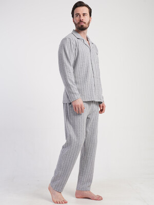 Купить Классическая пижама мужская с длинным рукавом VIENETTA MAN 5010070000 в Украина в Lingerie.ua - Одяг для дому та відпочинку, Фото 8