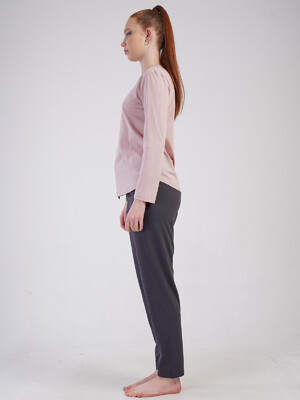 Купить Хлопковый домашний костюм с длинным рукавом VIENETTA 5020640000 в Украина в Lingerie.ua - Одяг для дому та відпочинку, Фото 2