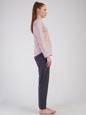 Купить Хлопковый домашний костюм с длинным рукавом VIENETTA 5020640000 в Украина в Lingerie.ua - Одяг для дому та відпочинку, Фото 3