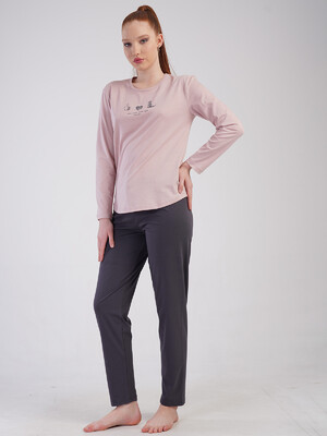 Купить Хлопковый домашний костюм с длинным рукавом VIENETTA 5020640000 в Украина в Lingerie.ua - Одяг для дому та відпочинку, Фото 5