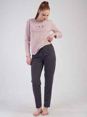 Купить Хлопковый домашний костюм с длинным рукавом VIENETTA 5020640000 в Украина в Lingerie.ua - Одяг для дому та відпочинку, Фото 8