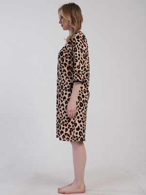 Купить Хлопковый халат большого размера на молнии VIENETTA 5033014962 в Украина в Lingerie.ua - Одяг для дому та відпочинку, Фото 2