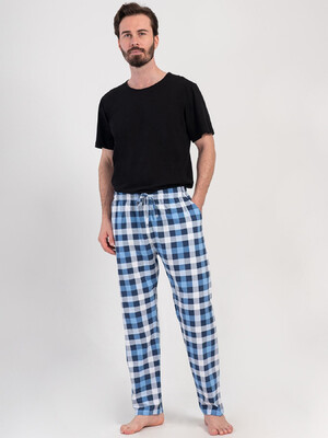 Купить Хлопковые домашние брюки мужские в клетку VIENETTA MAN 4085092754 в Украина