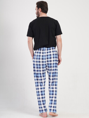 Купить Бавовняні домашні штани чоловічі в клітинку VIENETTA MAN 4085092754 в Украина в Lingerie.ua - Одяг для дому та відпочинку, Фото 4