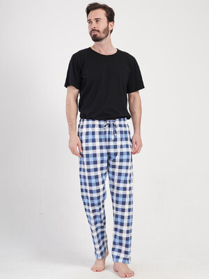 Купить Бавовняні домашні штани чоловічі в клітинку VIENETTA MAN 4085092754 в Украина в Lingerie.ua - Одяг для дому та відпочинку, Фото 6