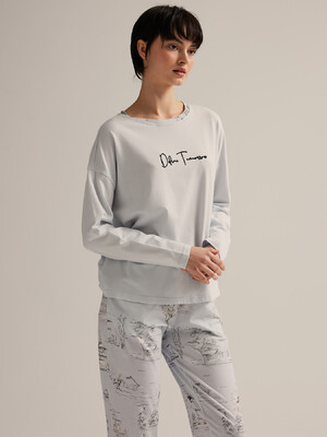 Купить Хлопковый домашний комплект с длинным рукавом HAYS 62521 в Украина в Lingerie.ua - Одяг для дому та відпочинку, Фото 3