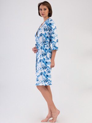 Купить Бавовняний халат на запах з кишенями VIENETTA 4084210074 в Украина в Lingerie.ua - Одяг для дому та відпочинку, Фото 3