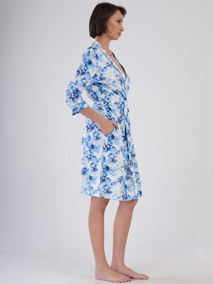 Купить Бавовняний халат на запах з кишенями VIENETTA 4084210074 в Украина в Lingerie.ua - Одяг для дому та відпочинку, Фото 6