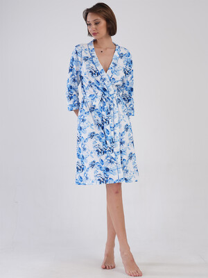 Купить Бавовняний халат на запах з кишенями VIENETTA 4084210074 в Украина в Lingerie.ua - Одяг для дому та відпочинку, Фото 7