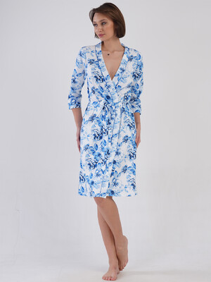 Купить Бавовняний халат на запах з кишенями VIENETTA 4084210074 в Украина в Lingerie.ua - Одяг для дому та відпочинку, Фото 8