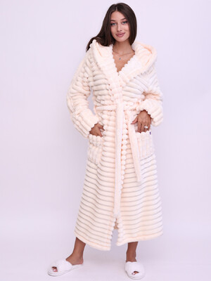Купить Теплый плюшевый халат с капюшоном LINGERIE 170806 Шарпей в Украина