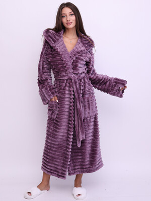 Купить Теплий плюшевий халат із капюшоном LINGERIE 170806 Шарпей в Украина в Lingerie.ua - Одяг для дому та відпочинку, Фото 5