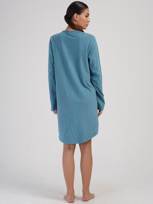 Купить Бавовняна домашня туніка великого розміру VIENETTA PINK 4040230000 в Украина в Lingerie.ua - Одяг для дому та відпочинку, Фото 5