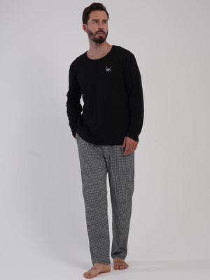 Купить Хлопковый домашний костюм с длинным рукавом VIENETTA MAN 5033622428 в Украина в Lingerie.ua - Одяг для дому та відпочинку, Фото 3