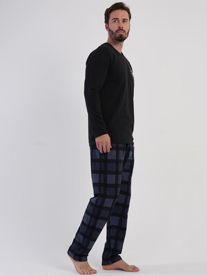 Купить Байковый домашний костюм с длинным рукавом VIENETTA MAN 5031810826 в Украина в Lingerie.ua - Одяг для дому та відпочинку, Фото 2