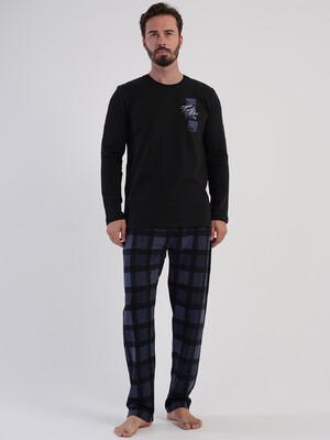 Купить Байковый домашний костюм с длинным рукавом VIENETTA MAN 5031810826 в Украина в Lingerie.ua - Одяг для дому та відпочинку, Фото 4