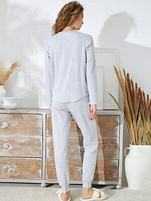 Купить Трикотажный домашний костюм с длинным рукавом SEVIM 15246 в Украина в Lingerie.ua - Одяг для дому та відпочинку, Фото 2