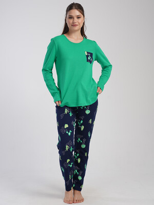 Купить Бавовняний домашній жіночий комплект великого розміру VIENETTA 4033825070 в Украина в Lingerie.ua - Одяг для дому та відпочинку, Фото 3