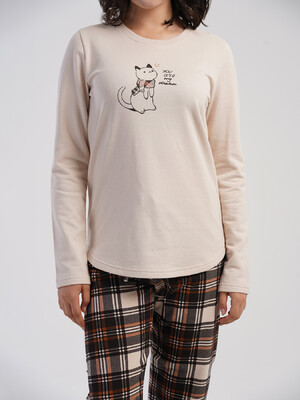 Купить Байковий комплект з довгим рукавом VIENETTA 5030902091 в Украина в Lingerie.ua - Одяг для дому та відпочинку, Фото 4