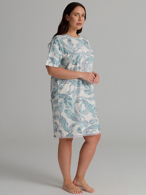 Купить Хлопковая ночная сорочка большого размера с коротким рукавом HAYS 62254 в Украина в Lingerie.ua - Одяг для дому та відпочинку, Фото 2