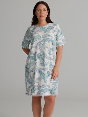 Купить Хлопковая ночная сорочка большого размера с коротким рукавом HAYS 62254 в Украина в Lingerie.ua - Одяг для дому та відпочинку, Фото 4