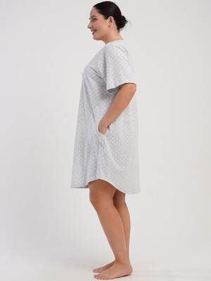 Купить Бавовняна туніка з коротким рукавом VIENETTA 5080280451 в Украина в Lingerie.ua - Одяг для дому та відпочинку, Фото 5