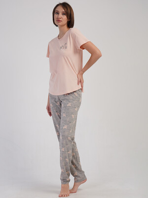 Купить Бавовняний комплект зі штанами VIENETTA 4083802378 в Украина в Lingerie.ua - Одяг для дому та відпочинку, Фото 2
