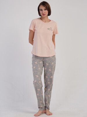Купить Бавовняний комплект зі штанами VIENETTA 4083802378 в Украина в Lingerie.ua - Одяг для дому та відпочинку, Фото 5