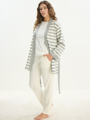 Домашний женский костюм тройка с кардиганом SEVIM 16108