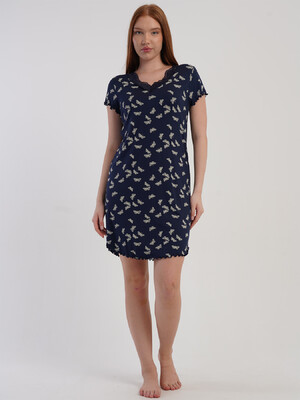 Домашняя туника из вискозы с коротким рукавом VIENETTA 5080370043