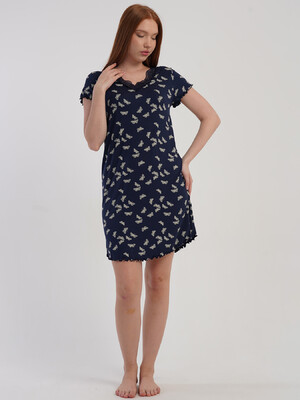 Купить Домашня туніка з віскози з коротким рукавом VIENETTA 5080370043 в Украина в Lingerie.ua - Одяг для дому та відпочинку, Фото 5