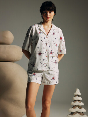 Купить Бавовняна класична жіноча піжама з шортами HAYS 62132 в Украина в Lingerie.ua - Одяг для дому та відпочинку, Фото 4