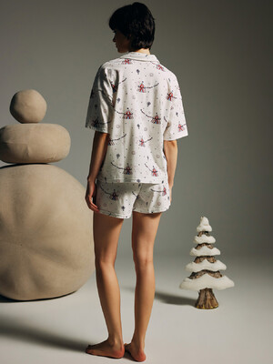 Купить Бавовняна класична жіноча піжама з шортами HAYS 62132 в Украина в Lingerie.ua - Одяг для дому та відпочинку, Фото 5