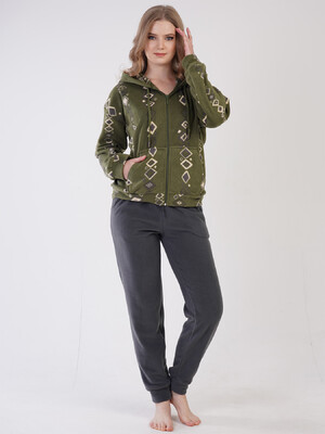 Купить Флісовий костюм жіночий з капюшоном VIENETTA 3041570282 в Украина в Lingerie.ua - Одяг для дому та відпочинку, Фото 2