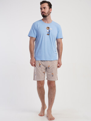 Купить Хлопковый комплект мужской с шортами VIENETTA MAN 5080157715 в Украина в Lingerie.ua - Одяг для дому та відпочинку, Фото 2