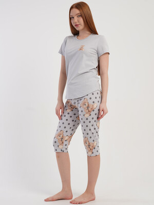 Купить Хлопковый комплект из футболки и капри VIENETTA 5080240566 в Украина в Lingerie.ua - Одяг для дому та відпочинку, Фото 2