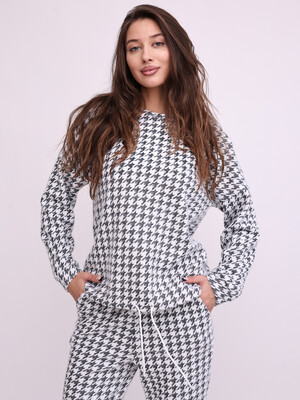 Купить Теплый шерстяной костюм из свитшота и брюк LINGERIE 170834 в Украина в Lingerie.ua - Одяг для дому та відпочинку, Фото 7