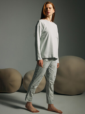 Купить Хлопковый домашний комплект с длинным рукавом HAYS 62247 в Украина