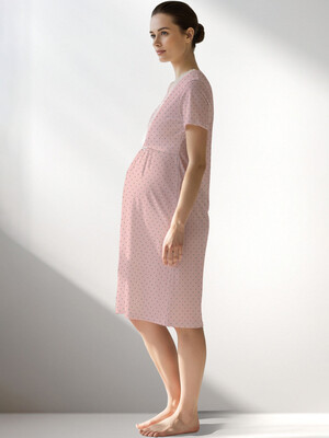 Купить Хлопковая туника для беременных и кормящих мам VIENETTA 5090101248 в Украина в Lingerie.ua - Одяг для дому та відпочинку, Фото 2