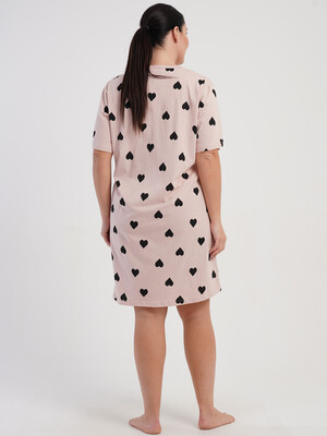 Купить Бавовняна домашня туніка великого розміру VIENETTA 5100211549 в Украина в Lingerie.ua - Одяг для дому та відпочинку, Фото 2