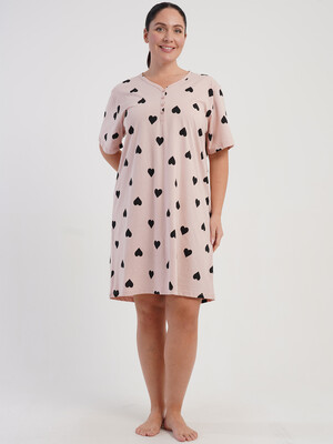 Купить Бавовняна домашня туніка великого розміру VIENETTA 5100211549 в Украина в Lingerie.ua - Одяг для дому та відпочинку, Фото 3