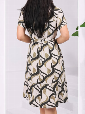 Купить Летнее платье на пуговицах с коротким рукавом JEN 06704 в Украина в Lingerie.ua - Одяг для дому та відпочинку, Фото 2