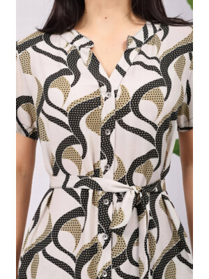 Купить Летнее платье на пуговицах с коротким рукавом JEN 06704 в Украина в Lingerie.ua - Одяг для дому та відпочинку, Фото 3