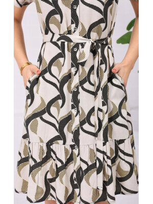 Купить Летнее платье на пуговицах с коротким рукавом JEN 06704 в Украина в Lingerie.ua - Одяг для дому та відпочинку, Фото 4