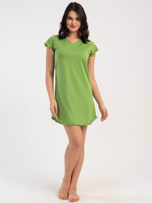 Хлопковая домашняя туника с коротким рукавом VIENETTA 5120030000