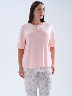 Купить Літній комплект великого розміру з капрі HAYS 70226 в Украина в Lingerie.ua - Одяг для дому та відпочинку, Фото 5