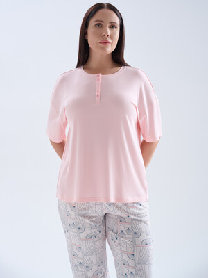 Купить Літній комплект великого розміру з капрі HAYS 70226 в Украина в Lingerie.ua - Одяг для дому та відпочинку, Фото 6