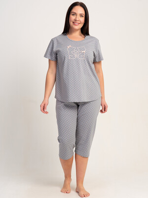 Купить Летний хлопковый комплект большого размера VIENETTA 5110441248 в Украина в Lingerie.ua - Одяг для дому та відпочинку, Фото 10